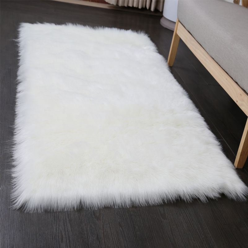 Rectangle Fur Rug Chair Bedside Sofa Long Plush Blanket Artificial Sheepskin Wool Iiving Room Bedroom Carpet Faux Wool Soft Pad, Black
Rectangle Fur Rug Chair Bedside Sofa Long Plush Blanket Artificial Sheepskin Wool Iiving Room Bedroom Carpet Faux Wool Soft Pad, Black
