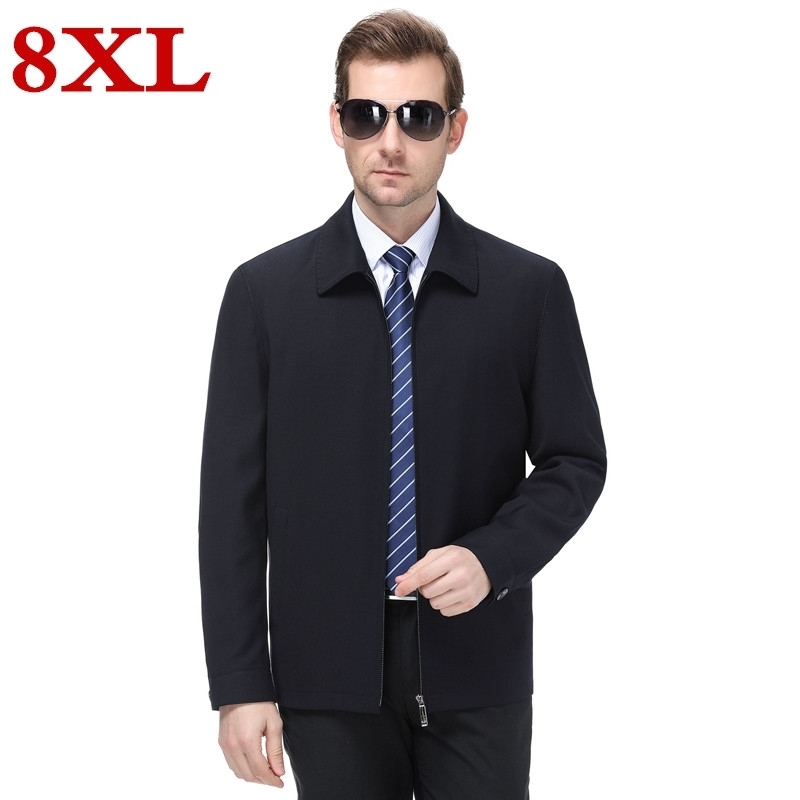 new big size 8XL 7XL plus size Spring and autumn high quality New Men Jacket Business Casual Turn-down Collar jacket Men Coats, Navy blue
new big size 8XL 7XL plus size Spring and autumn high quality New Men Jacket Business Casual Turn-down Collar jacket Men Coats, Navy blue