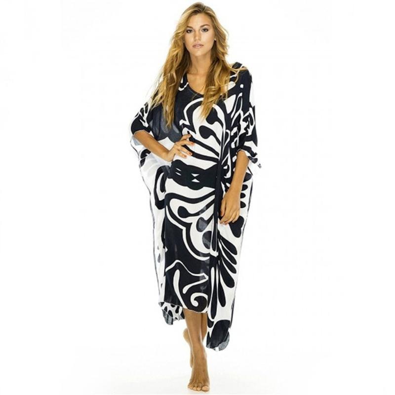 Oversize Butterfly Print Cover Up Plus Size Cotton Beachwear Turkey Kaftan Long Beach Dress Women Loose Batwing Sleeve Party Dre 
Oversize Butterfly Print Cover Up Plus Size Cotton Beachwear Turkey Kaftan Long Beach Dress Women Loose Batwing Sleeve Party Dre