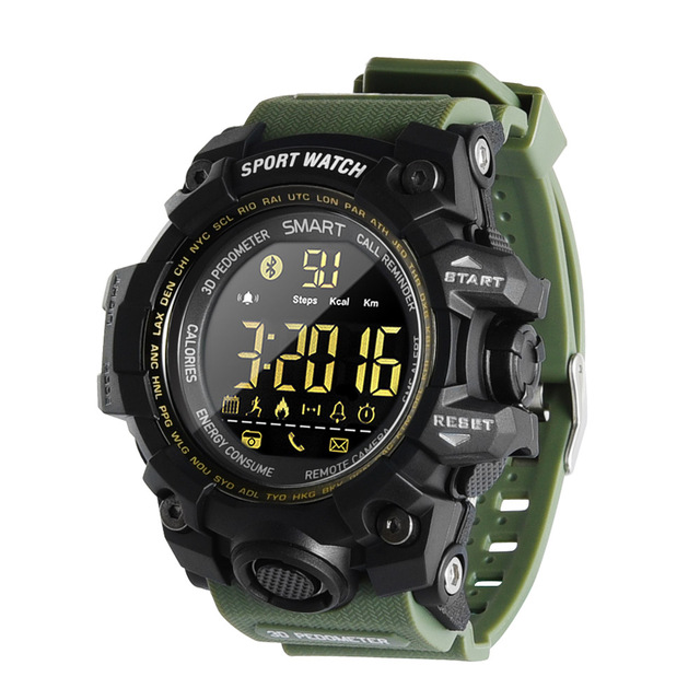 EX16S Smart Watch Bluetooth Waterproof IP67 Fitness Tracker Relogios Pedometer Stopwatch Wristwatch FSTN Screen Watch For iPhone iOS Android
EX16S Smart Watch Bluetooth Waterproof IP67 Fitness Tracker Relogios Pedometer Stopwatch Wristwatch FSTN Screen Watch For iPhone iOS Android