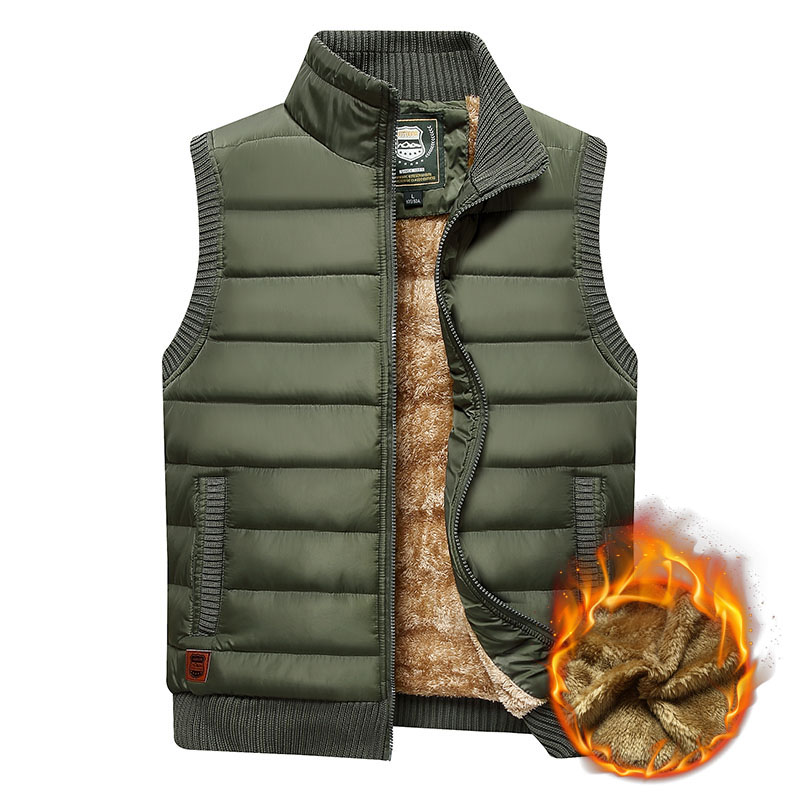 2020 Large Size 5XL Winter Fleece Thick Warm Vest Men Casual Outwear Sleeveless Jacket Male Waistcoat Multi Many Pocket Vest, Black zipper
2020 Large Size 5XL Winter Fleece Thick Warm Vest Men Casual Outwear Sleeveless Jacket Male Waistcoat Multi Many Pocket Vest, Black zipper