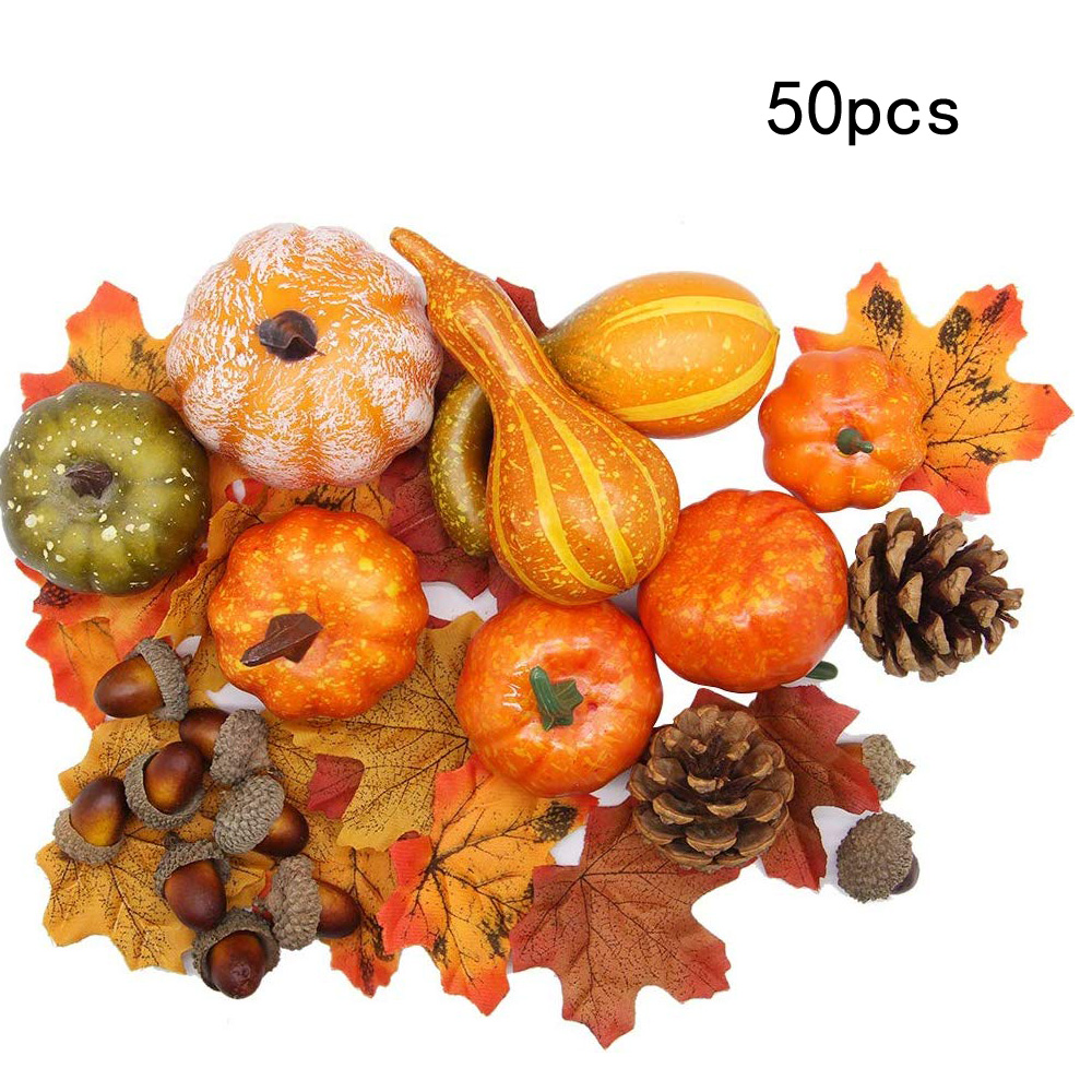 Artificial Pumpkins Home Decoration Set Thanksgiving Harvest Decoration Maple Leaves Acorns Pinecones DEC568
Artificial Pumpkins Home Decoration Set Thanksgiving Harvest Decoration Maple Leaves Acorns Pinecones DEC568