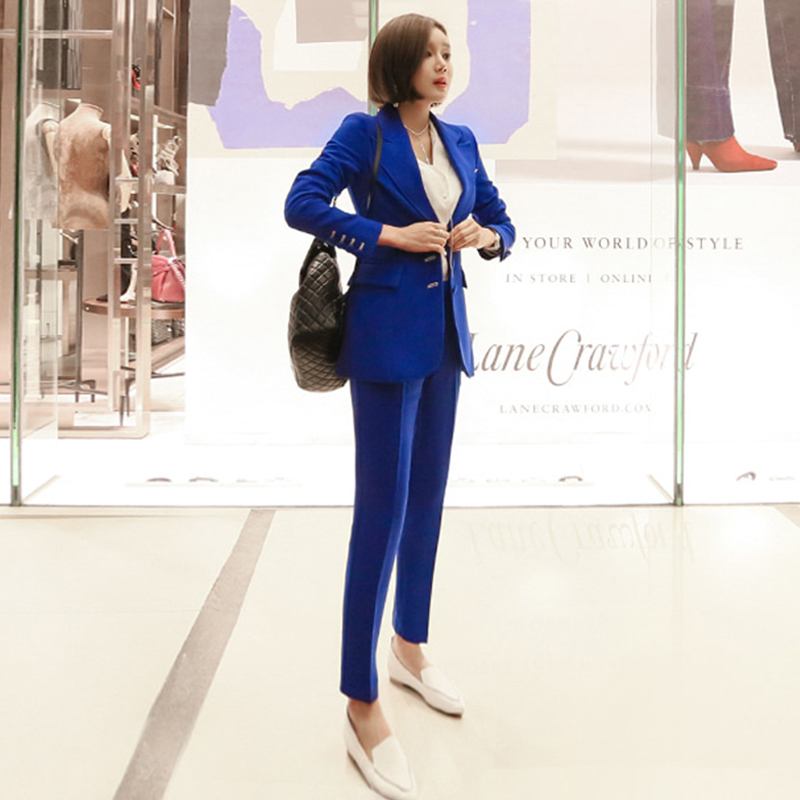 BGTEEVER Classic Women Pant Suits Single Breasted Jacket Blazer & Pencil Pants Style Female Work Suits Elegant 2 Pieces Set, Blue
BGTEEVER Classic Women Pant Suits Single Breasted Jacket Blazer & Pencil Pants Style Female Work Suits Elegant 2 Pieces Set, Blue