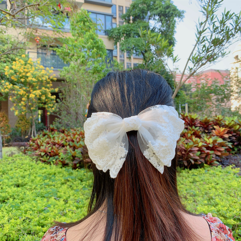 White Lace Big Bow Hairgrips Hair Bows Fashion Woman Girl Bridal Hairpin Sweet Princess Lace Hair Clip Headwear Accessories
White Lace Big Bow Hairgrips Hair Bows Fashion Woman Girl Bridal Hairpin Sweet Princess Lace Hair Clip Headwear Accessories