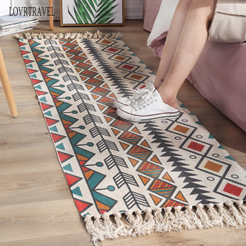 Bohemian cotton and linen tassel carpet rug bedroom door decorative tapestry blanket living room rug area Decor Carpet
Bohemian cotton and linen tassel carpet rug bedroom door decorative tapestry blanket living room rug area Decor Carpet