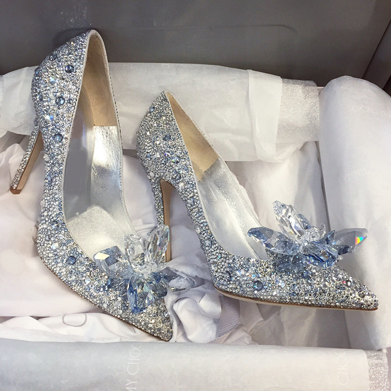 2019 New Rhinestone High Heels Cinderella Shoes Women Pumps Pointed toe Woman Crystal Party Wedding Shoes 5cm/7cm/9cm heels CJ191217, White drill-5cm heel
2019 New Rhinestone High Heels Cinderella Shoes Women Pumps Pointed toe Woman Crystal Party Wedding Shoes 5cm/7cm/9cm heels CJ191217, White drill-5cm heel