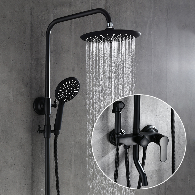 Bathroom Shower Faucet Bidet Faucet set Black Brass Hot and Cold Bathroom Shower Set Mixer Tap Bathtub Mixer
Bathroom Shower Faucet Bidet Faucet set Black Brass Hot and Cold Bathroom Shower Set Mixer Tap Bathtub Mixer