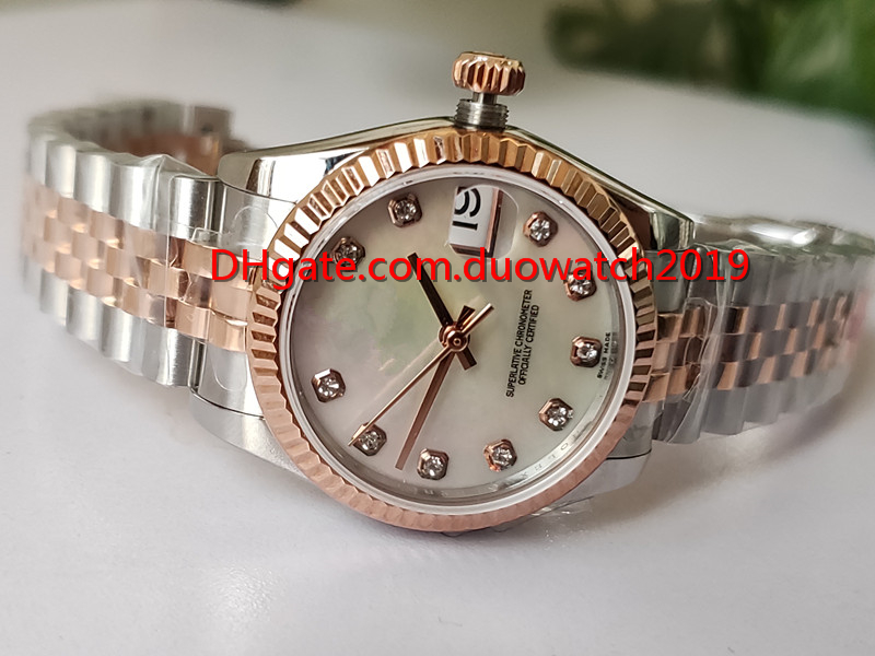 BP Womens luxury Fashion watches 2836 movement lady 179171 31mm white Mother of pearl diamond dial automatic Mechanical rose gold Stainle 20, Silver
BP Womens luxury Fashion watches 2836 movement lady 179171 31mm white Mother of pearl diamond dial automatic Mechanical rose gold Stainle 20, Silver