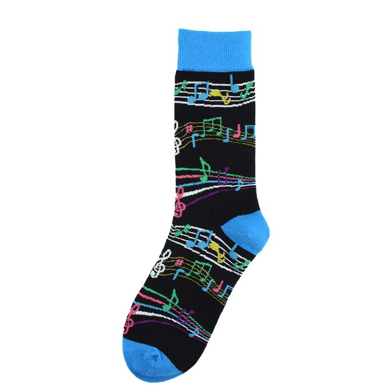 New men's Crew Socks Funny Cotton Harajuku Creative Beer Elephant Boxing Pattern Trend Fashion Men's Socks Christmas Sock Gift