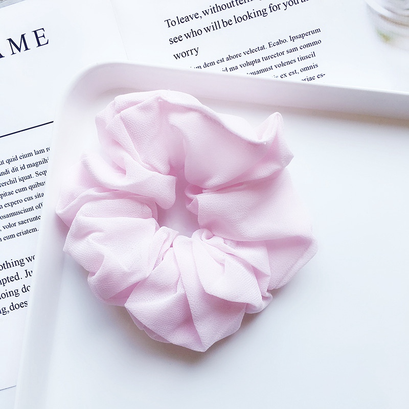 Woman Lady Girl chiffon Hair Scrunchy Ring Elastic Hair Bands Bobble Sports Dance Scrunchie Soft Scrunchie Hairband 20pcs FJ3357