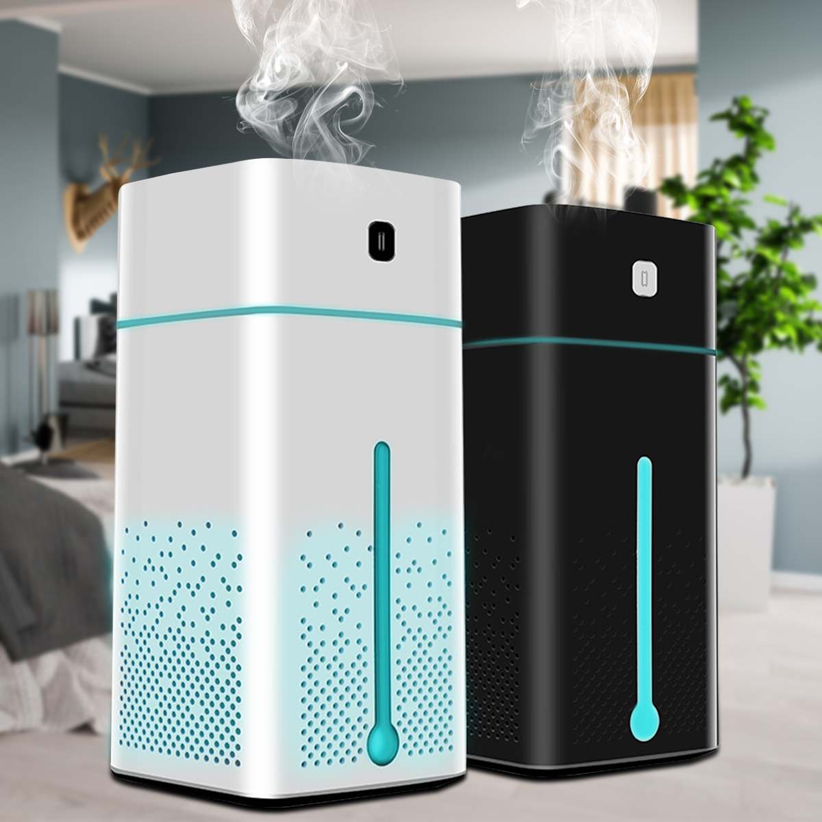 Household Air Purifiers for Home Essential Aromas Oil Diffuser 7 Color LED Night Light Purifier Office Car Room Ultrasonic USB Changing 
Household Air Purifiers for Home Essential Aromas Oil Diffuser 7 Color LED Night Light Purifier Office Car Room Ultrasonic USB Changing