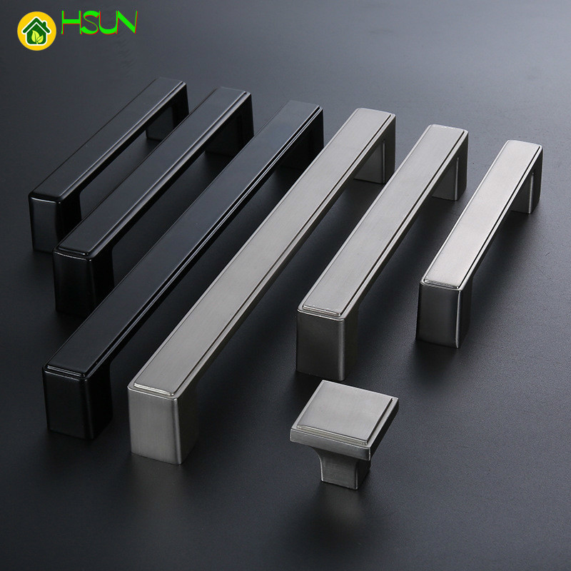 2 pcs Square Black Kitchen Cabinet Handles and Knob Wardrobe Handles Concise Drawer Knobs Furniture Handle Kitchen with Screws
2 pcs Square Black Kitchen Cabinet Handles and Knob Wardrobe Handles Concise Drawer Knobs Furniture Handle Kitchen with Screws