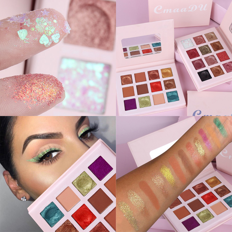 12 Colors Shimmer Matte Eyeshadow Pallete Makeup Nude Glow Pigment Glitter Eye Shadow Palette Cosmetic, 02
12 Colors Shimmer Matte Eyeshadow Pallete Makeup Nude Glow Pigment Glitter Eye Shadow Palette Cosmetic, 02