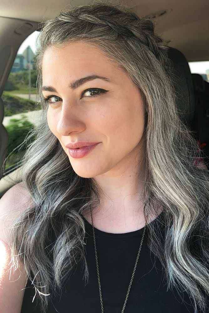 Grey wavy ponytail puff wave pony tail clip in long gray wavy human virgin drawstring ponytail font wave hairstyle