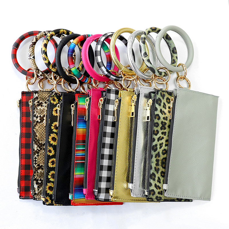 PU Leather Bag Key Chain Charm Wristlet Bracelet Bangle Leopard Sunflower Colorful Car Key Holder Keychain Phone Clutch Purse Keyring Rings
PU Leather Bag Key Chain Charm Wristlet Bracelet Bangle Leopard Sunflower Colorful Car Key Holder Keychain Phone Clutch Purse Keyring Rings