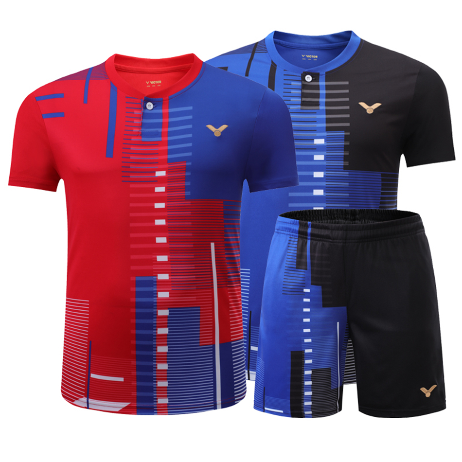 New victory badminton suit men's and women's short sleeve quick drying match clothes team uniform Table Tennis uniform, Women red a shirt
New victory badminton suit men's and women's short sleeve quick drying match clothes team uniform Table Tennis uniform, Women red a shirt