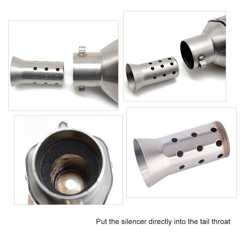Motorcycle Exhaust System Adjustable Motorcycle Silencers Universal 51mm Muffler Racing Street Bike Scooter