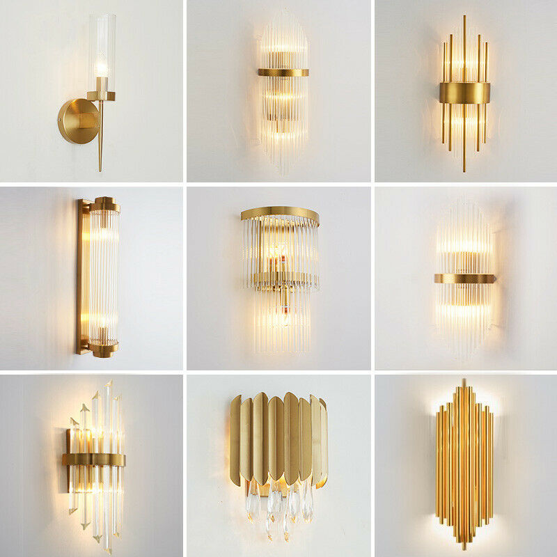 Plating Golden Metal Wall Lamp Luxury Glass Crystal Light Fixture For bedroom living room
Plating Golden Metal Wall Lamp Luxury Glass Crystal Light Fixture For bedroom living room