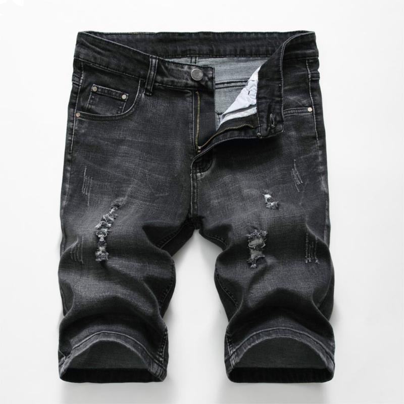 Hot Summer Denim Shorts Men Stretch Slim Fit Short Jeans Mens Designer Cotton Casual Distressed Shorts Knee Length, Black
Hot Summer Denim Shorts Men Stretch Slim Fit Short Jeans Mens Designer Cotton Casual Distressed Shorts Knee Length, Black