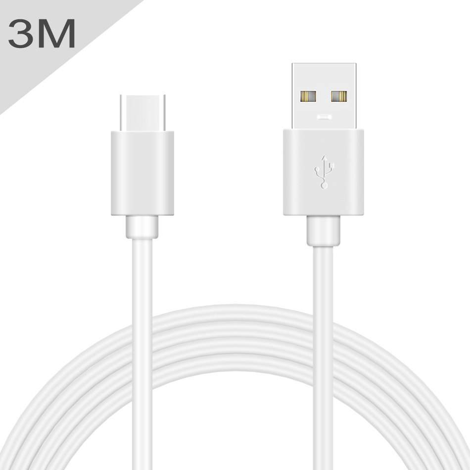 Type C Cable 10FT 6FT 3FT Charging Cords Data Sync Fast Charging Cable for Samsung S20 Note10 S10 Moto LG One Plus Android Phone