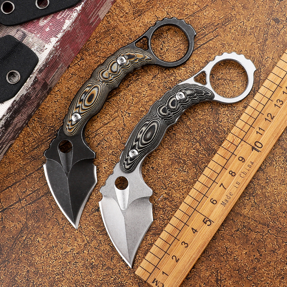 High quality queen bee fixed blade Karambit claw knife DC53 blade full Tang G10 handle and Kydex pocket outdoor tactical self-defense EDC to
High quality queen bee fixed blade Karambit claw knife DC53 blade full Tang G10 handle and Kydex pocket outdoor tactical self-defense EDC to