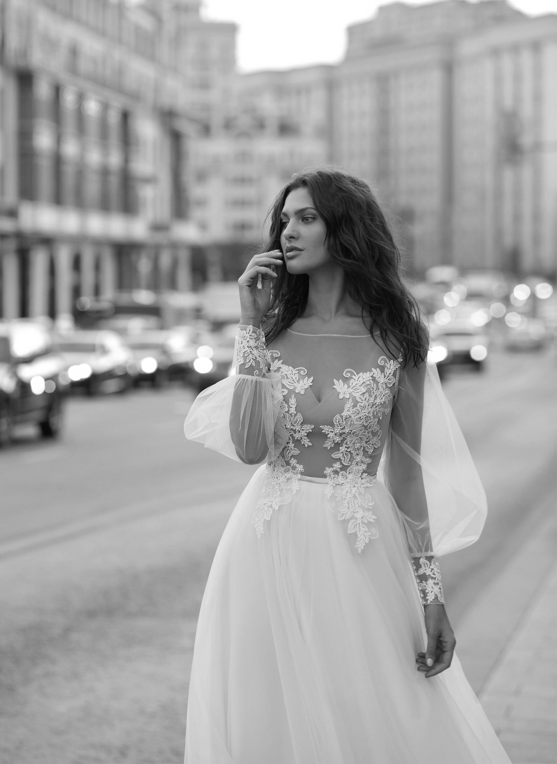 papilio bohemian dresses lace appliques long sleeve tulle bridal gowns plus size beach boho wedding gown vestido de novia