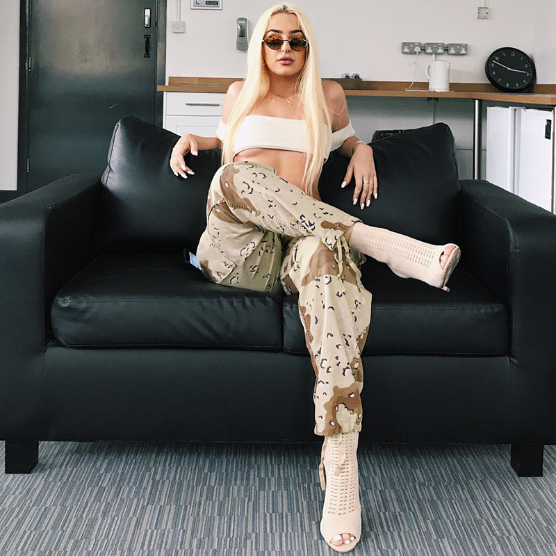 Leopard Camouflage Cargo 2019 Women Street Joggers Camo Sweatpants Femme Pantalons Hip Hop Clothes Track Pants Mujer C19040801