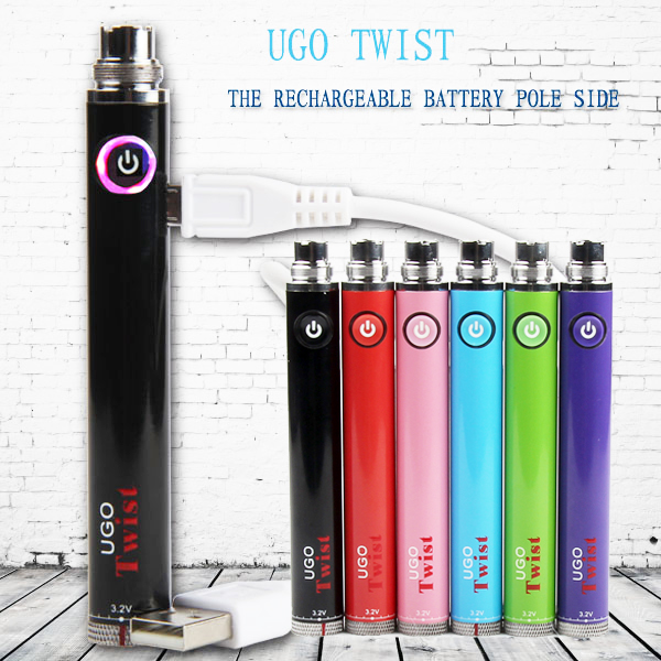 UGO Twist VV Battery Variable Voltage Vape Pen 650mAh 900mAh Micro USB Passthrough for 510 Thread Vaporizer Atomizer Free DHL
UGO Twist VV Battery Variable Voltage Vape Pen 650mAh 900mAh Micro USB Passthrough for 510 Thread Vaporizer Atomizer Free DHL