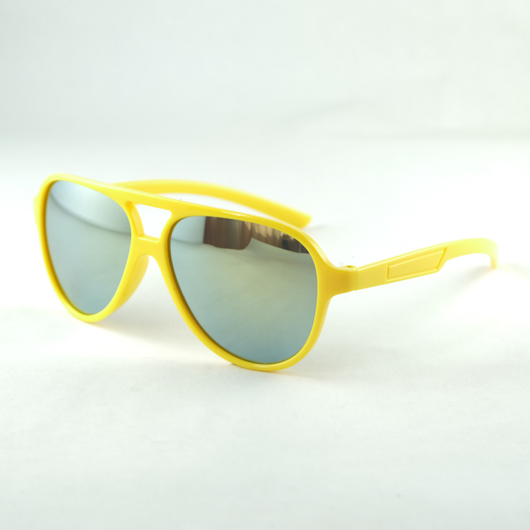Wholesale PC Pilot Kids Sunglasses Mirror Lenses Cool Plastic Children Sports Sun Glasses Solid Colors Z260305