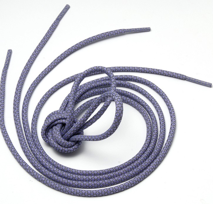 Round Reflective Shoe Laces Athletic Safety Sneakers Shoelaces Fashion Running Shoelace Sport Casual Shoes Lace Unisex Hot Sale 200mm