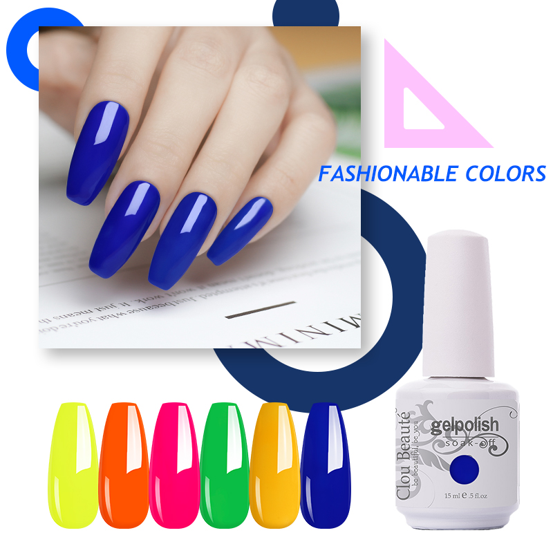 Clou Beaute Neon Gel Nail Polish Varnish Solid Color Semi-Permanent UV LED lamp Manicure Paint Mixed Nail Polish, 1557
Clou Beaute Neon Gel Nail Polish Varnish Solid Color Semi-Permanent UV LED lamp Manicure Paint Mixed Nail Polish, 1557