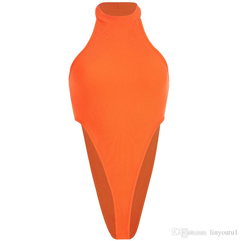 2020 summer women bodysuit sleeveless skinny elegant sexy streetwear festival party club clothes body one piece rompers