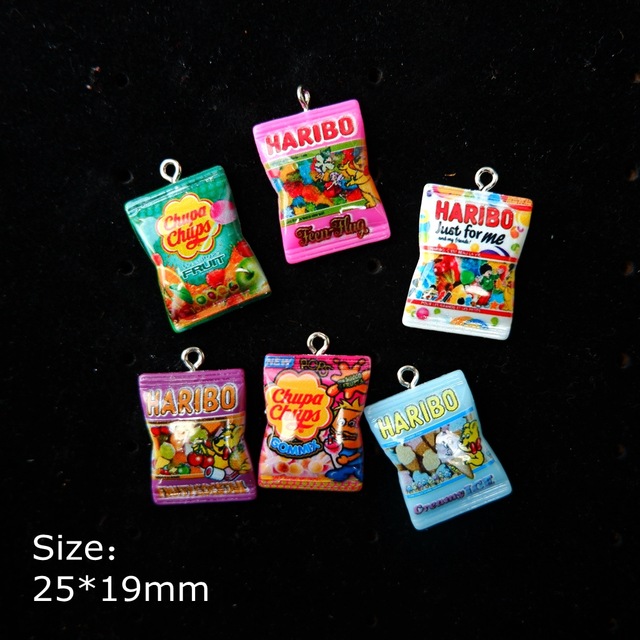 Cheap Charms Resin Candy Charms Pendants for decoration bracelets necklace earring key chain Jewelry Making Resin Flat back