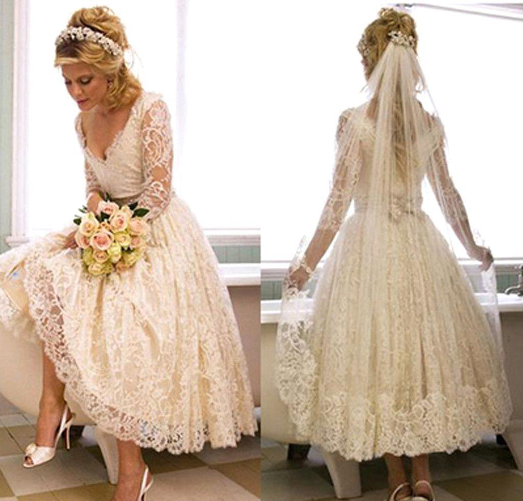Spring Long Sleeve Wedding Dresses 2019 Beautiful A Line Full Lace Country Garden Church Formal Bride Bridal Gowns Custom Made Plus Size