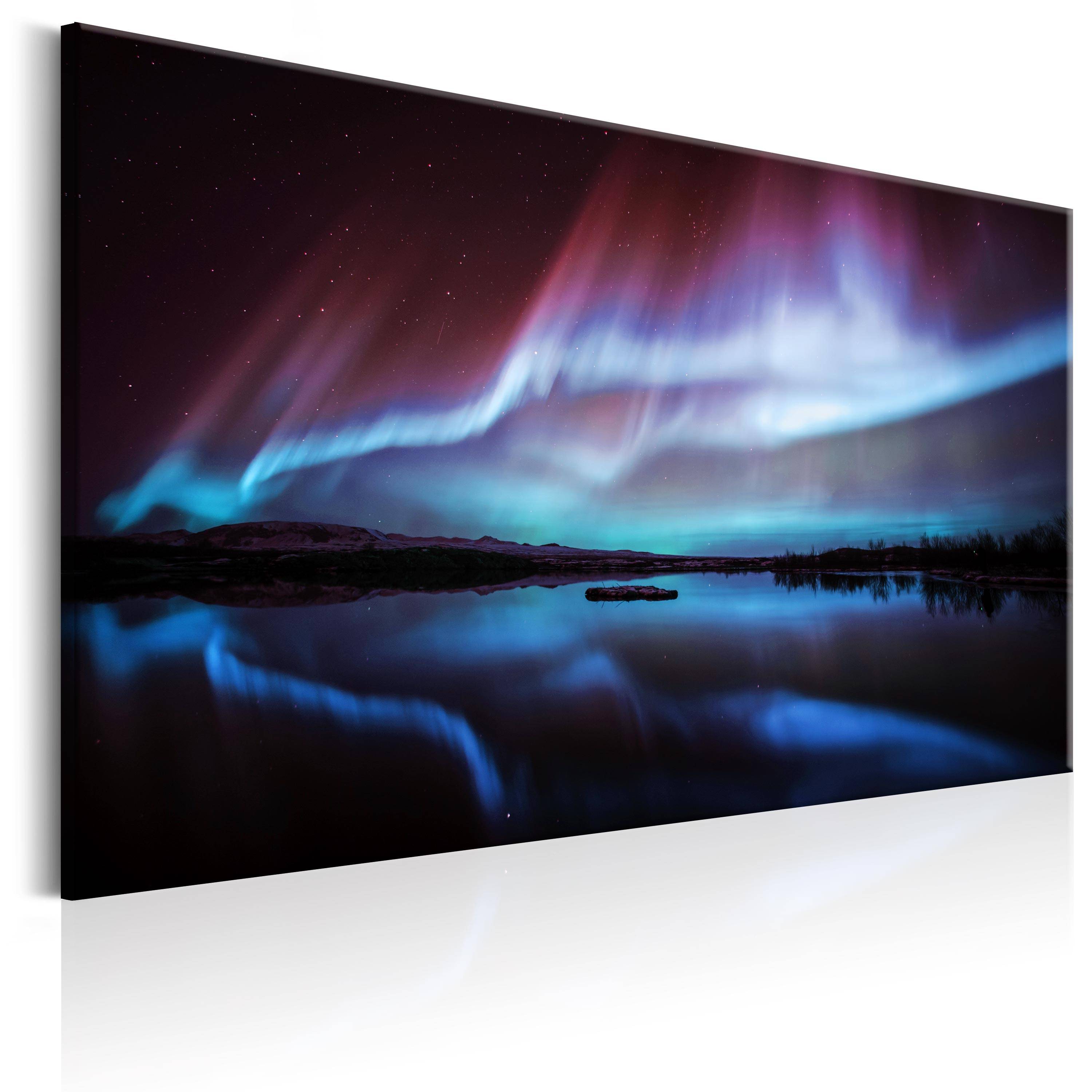 Unframed Modern Wall Decor HD Printed Aurora Borealis Painting on Canvas Home Decoration Print Poster Picture for Living Room