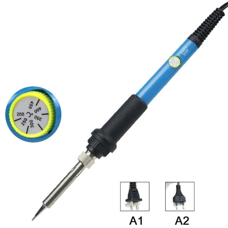 Electric Adjustable Temperature Soldering Iron 220V 110V 60W Welding Solder Rework Station Heat Pencil Tips Repair Tool
Electric Adjustable Temperature Soldering Iron 220V 110V 60W Welding Solder Rework Station Heat Pencil Tips Repair Tool