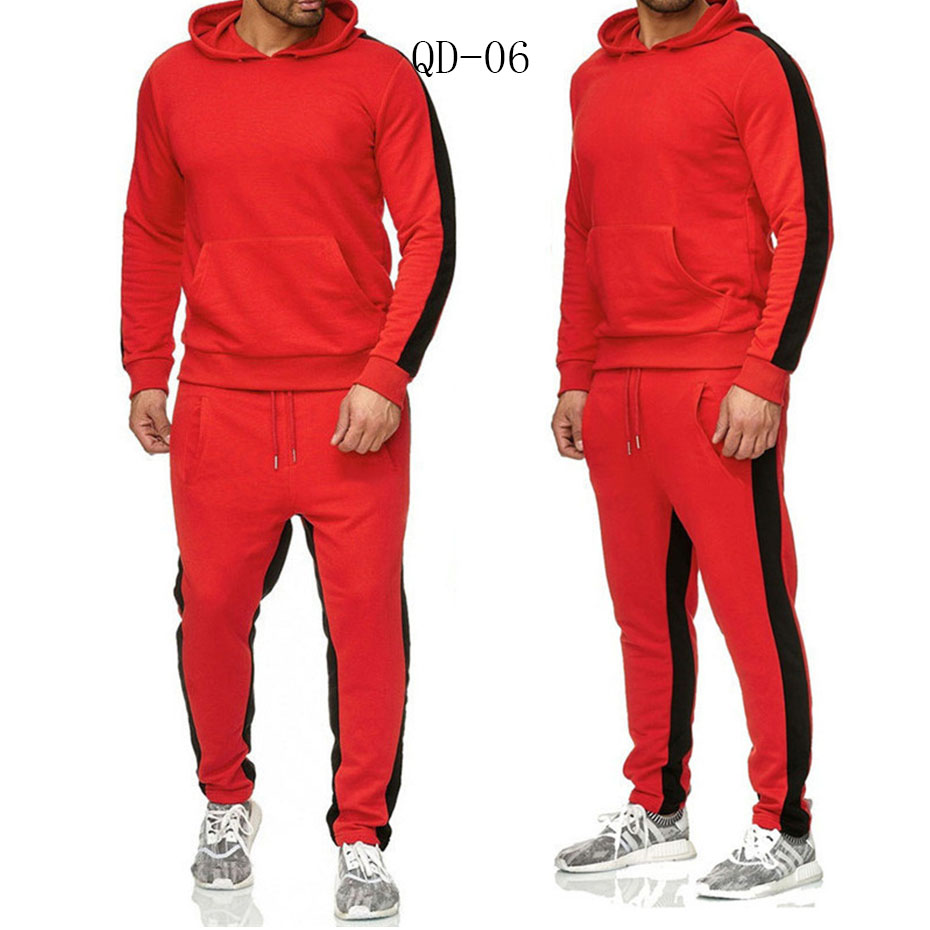 Men's Tracksuits QD-06 Brand Clothing Fashion Patchwork Tracksuit Casual Sportsuit Men Hoodies Sweatshirts Sportswear Coat+Pant Set, Qd-06-red
Men's Tracksuits QD-06 Brand Clothing Fashion Patchwork Tracksuit Casual Sportsuit Men Hoodies Sweatshirts Sportswear Coat+Pant Set, Qd-06-red