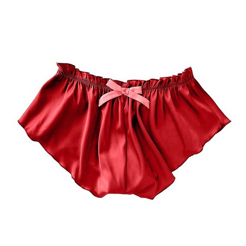 S-XXXL Sexy Bowknot Ruffles Satin Panties for Women Underwear Knickers Brief Home Artificial Silk Blackish Green Color, White
S-XXXL Sexy Bowknot Ruffles Satin Panties for Women Underwear Knickers Brief Home Artificial Silk Blackish Green Color, White