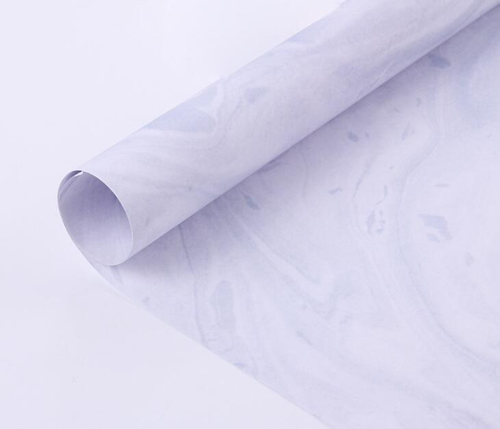 Marble Packaging Paper Marble Painting Gift Wrapping Paper Flower Packaging Paper Package Material DIY crafts supplies