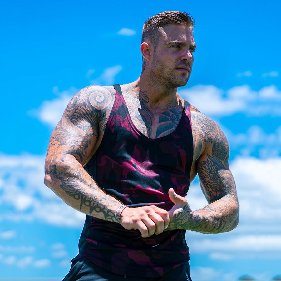 New Mens Camouflage Tank Tops sleeveless Shirt Gyms Fitness Bodybuilding Singlet Sling Vest Male Summer Casual Fashion Clothing