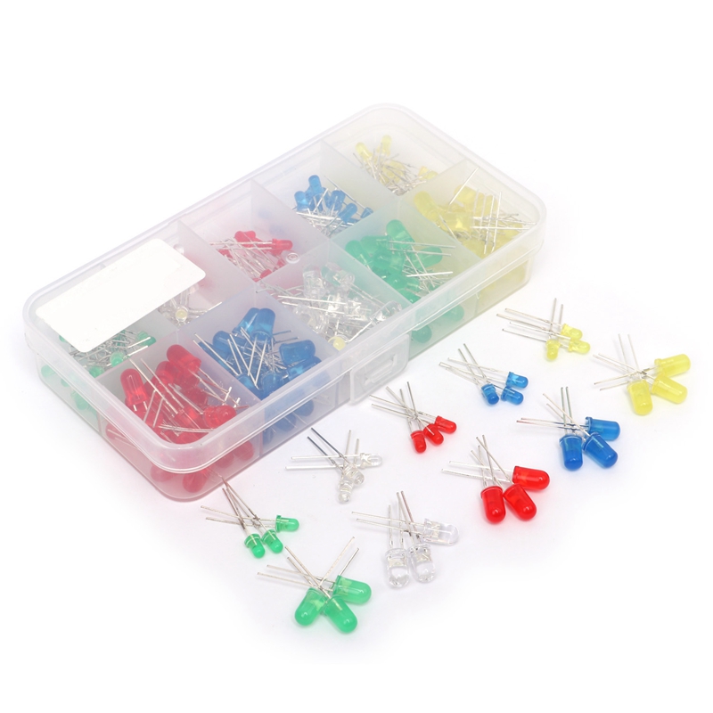 250Pcs 3Mm 5Mm Led Light White Red Green Yellow Assorted Emitting Diode Diy 3V 20Ma, As pic
250Pcs 3Mm 5Mm Led Light White Red Green Yellow Assorted Emitting Diode Diy 3V 20Ma, As pic