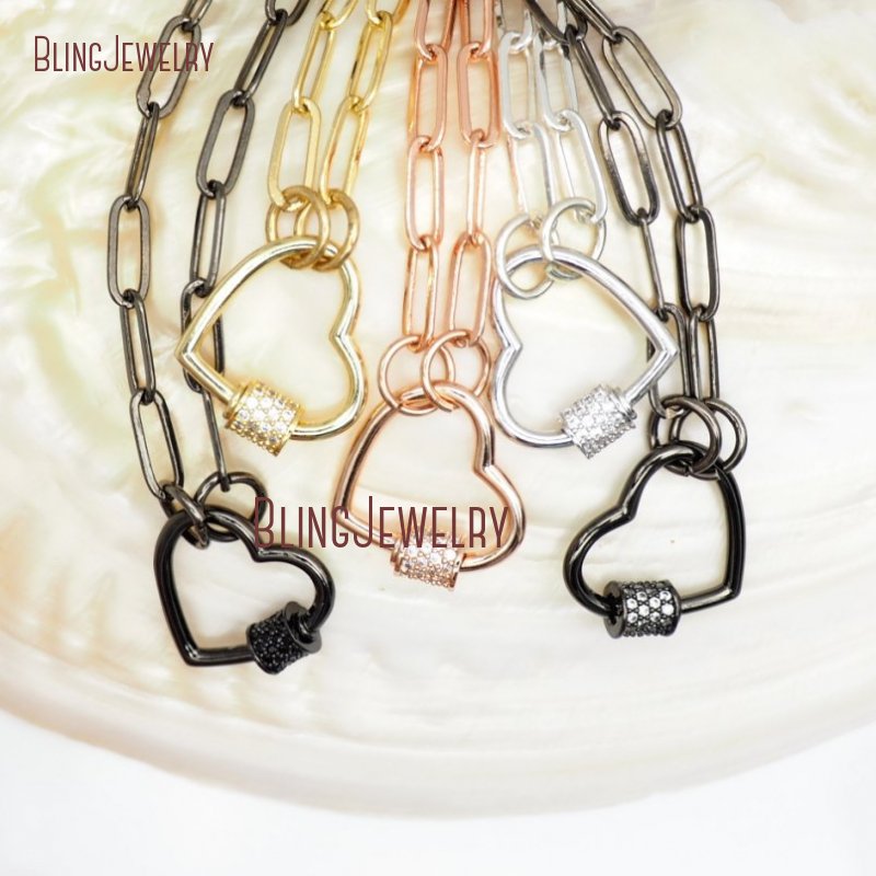 Chains Gold Chain Choker Small Heart Lock Necklace Screw Clasp Carabiner NM32223
Chains Gold Chain Choker Small Heart Lock Necklace Screw Clasp Carabiner NM32223