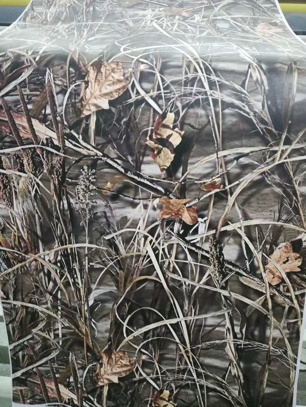Impressive grass Camo Vinyl Car Wrap foil With air bubble Free Printed / PAINTED Camouflage graphics sticker 1.52x10m/20m/30m Roll