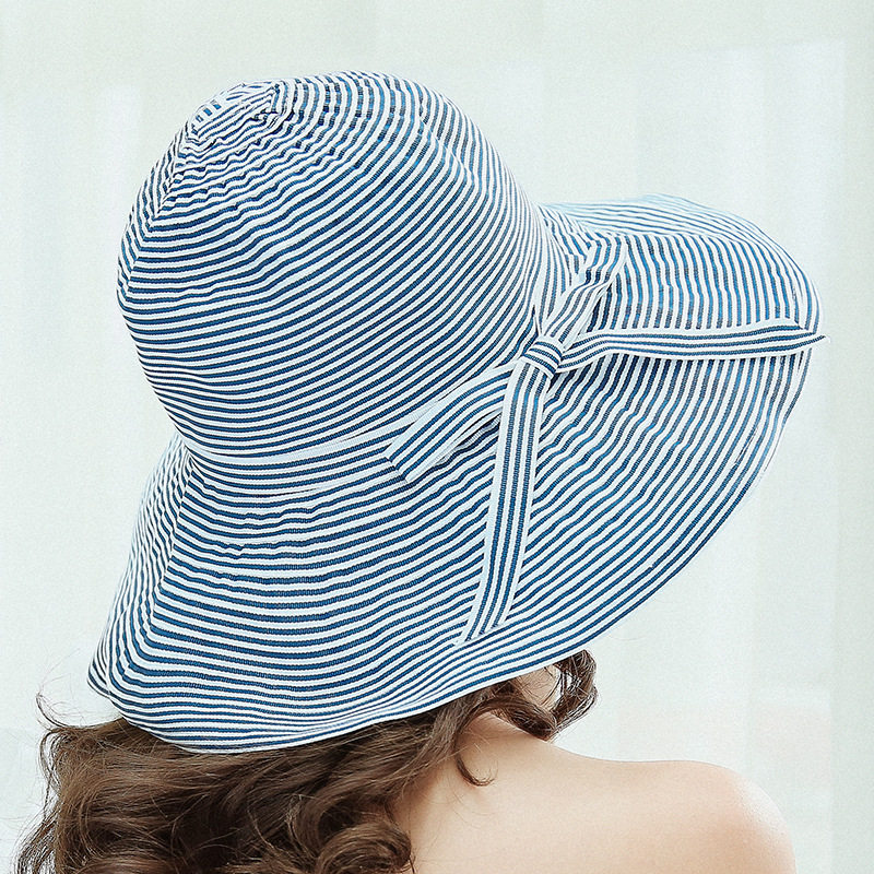 Fashion Bow Stripe Hats Holiday Beach Hat Womens Wide Brim Hats High Quality Sun Hat Tide 2 Colors Fisherman Hats, Khaki
Fashion Bow Stripe Hats Holiday Beach Hat Womens Wide Brim Hats High Quality Sun Hat Tide 2 Colors Fisherman Hats, Khaki
