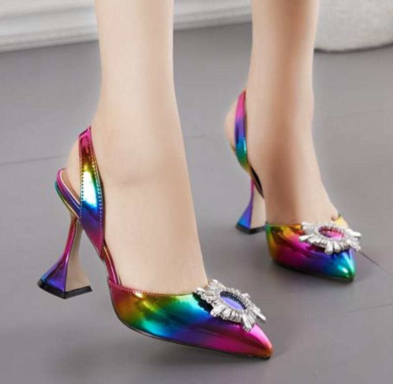 New designer rainbow color lady sandals plus size colorful high heels wedding shoes sun flower rhinestone women sandals for party, Picture color
New designer rainbow color lady sandals plus size colorful high heels wedding shoes sun flower rhinestone women sandals for party, Picture color