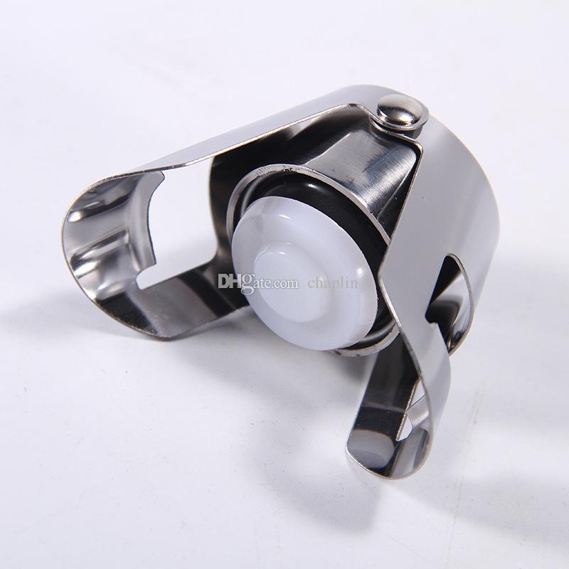Silver Champagne Stopper, Stainless Steel Bottle Plug Sealer for Cava, Prosecco, Sparkling Wine, Superior Leak-Proof Bubble Retaining Saver - view 6