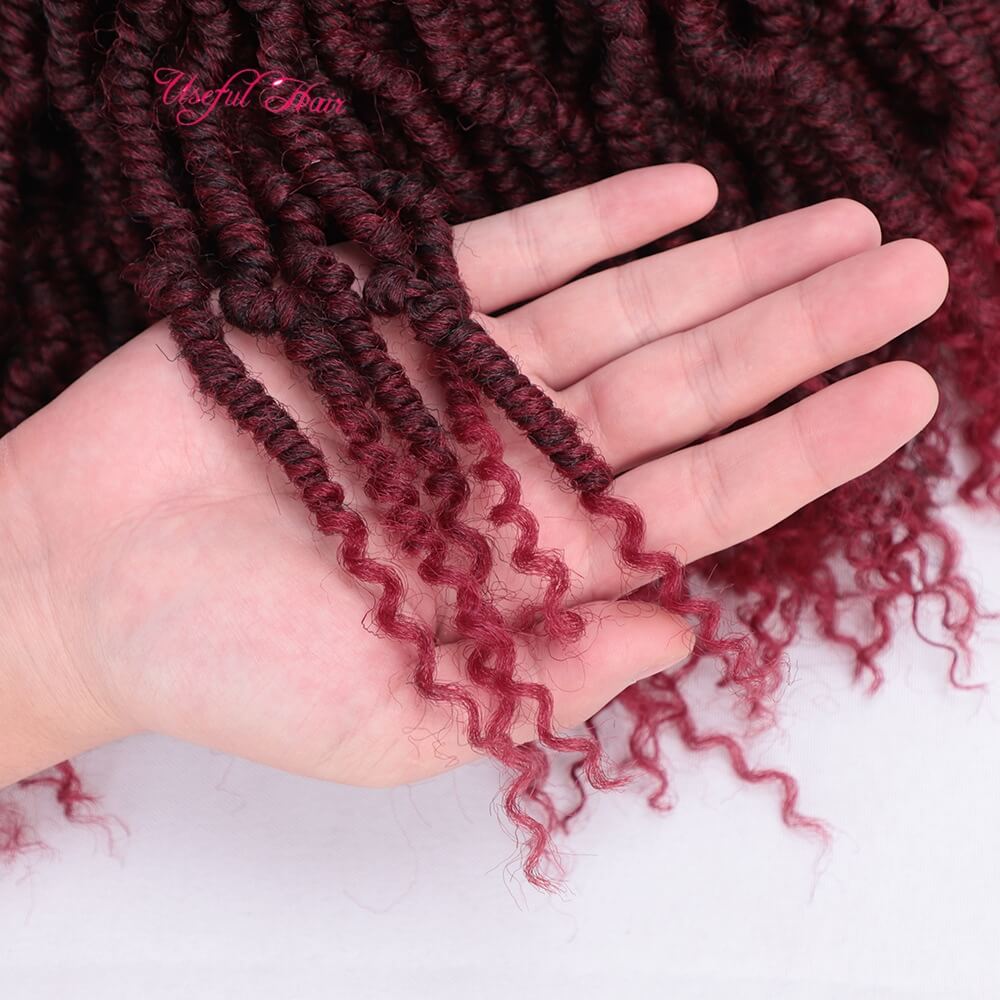 USEFUL Passion twist crochet Dhgate synthetic hair weave 14 inch hair for passion twists curl Crochet hair extensions bulkS dreadlocks crochet braids, 1b+burgundy
USEFUL Passion twist crochet Dhgate synthetic hair weave 14 inch hair for passion twists curl Crochet hair extensions bulkS dreadlocks crochet braids, 1b+burgundy