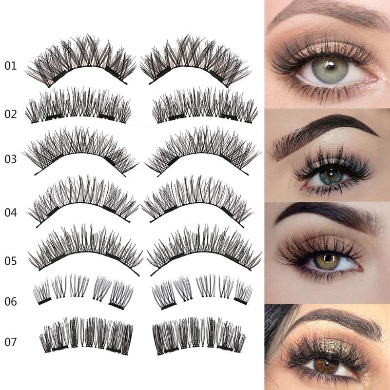 4 Pcs Handmade Triple Magnetic False Eyelashes Makeup Full Cover Magnet Thick Long Fake Eyelashes Extension Make Up Eye Lashes 
4 Pcs Handmade Triple Magnetic False Eyelashes Makeup Full Cover Magnet Thick Long Fake Eyelashes Extension Make Up Eye Lashes