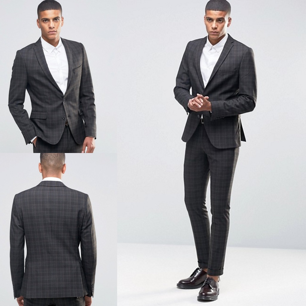 2019 Handsome Men Suit Custom Made New Fashion Groom Suit Wedding Suits For Best Men Slim Fit Groom Tuxedos For Man