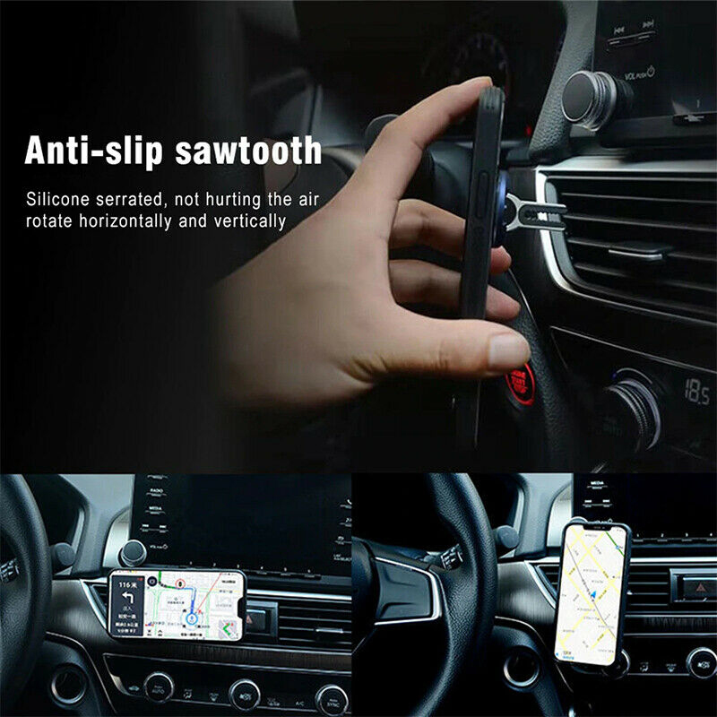 Multipurpose Mobile Phones Holder 360 Degree Car Airs Vent Grip Mount Stand Rotation Magnetic Finger Ring Phone Holders Air Vent Bracket
